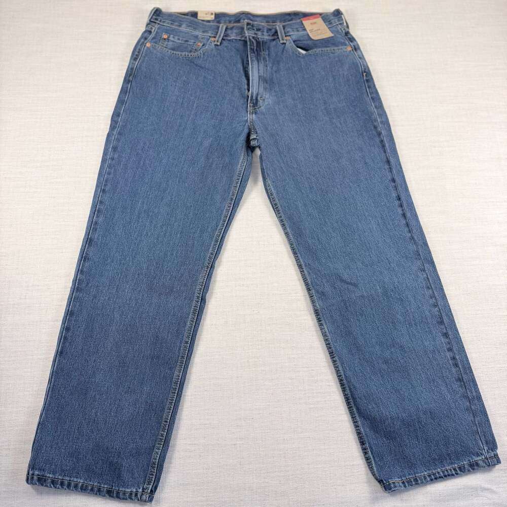NWT Levis 550 Relaxed Fit Jeans Mens 38x30 Medium Wash Blue Denim 100% Cotton